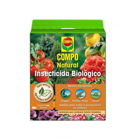 Insecticida biológico Compo Natural. 3x10g.