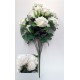 Bush rosas blancas, flor artificial.