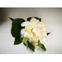 Rama hortensia blanca 39 cm. Flor artificial.